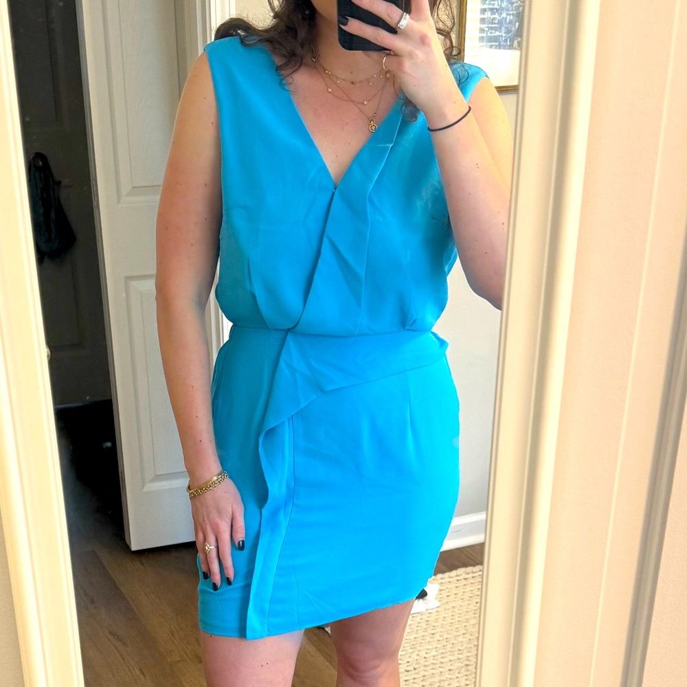 Blue cocktail dress